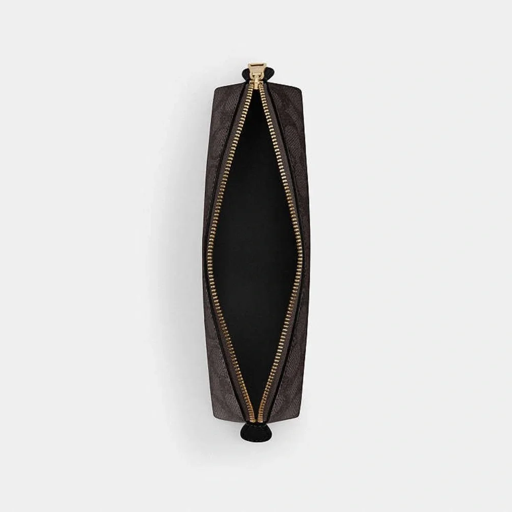 Coach Signature Brown Key Holder